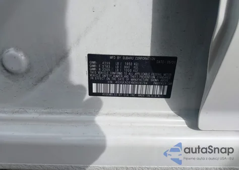 2021 Subaru Impreza Premium z USA, uszkodzony, nr VIN 4S3GKAD6XM3606794